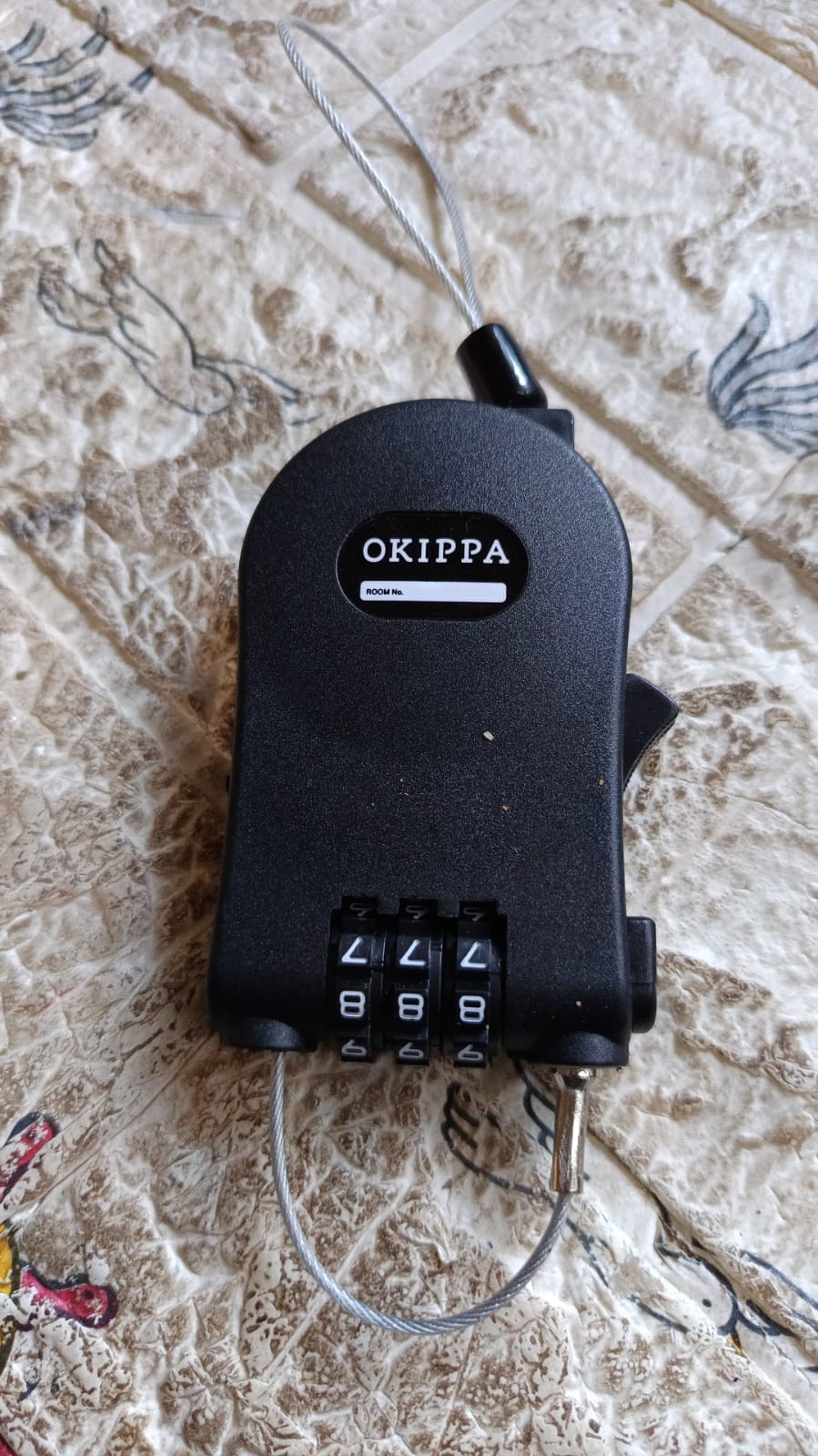 17506 Multifunctional cable lock with number code for travel, sports Etc. Retractable Wire Lock,Wire Black Shell Combination Password. 17506 Multifunctional cable lock with number code for travel, sports Etc. Retractable Wire Lock,Wire Black Shell Combination Password.
